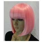New short pink hair party wigs + gift