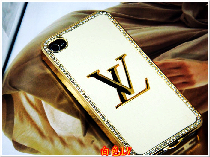 Louis Vuitton iphone 4 4S case golden swarovski diamond