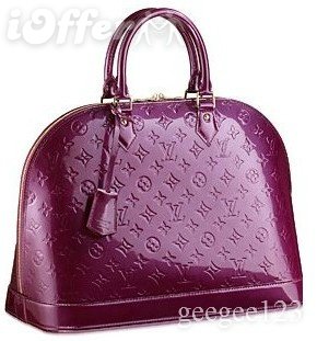 louis vuitton Vernis monogram alma purple handbags bags