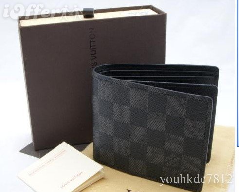 Louis Vuitton Monogram Men's Wallet Black
