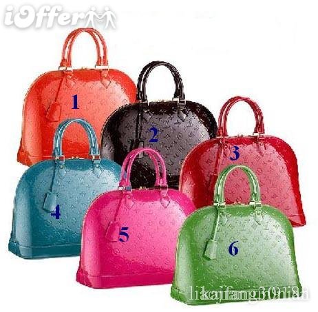 Louis Vuitton Monogram Vernis alma large bag handbag