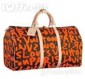 Louis Vuitton Graffiti Handbag Travel Luggage tote 50