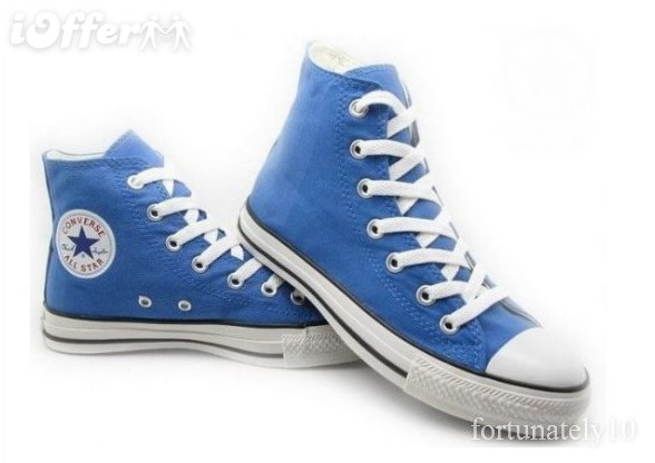 WOMEN MEN Convers All Star Light blue high Shoes Sneake