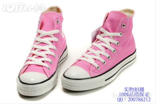 WOMEN MEN Convers All Star Pink high Shoes Sneaker