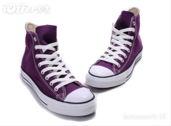 WOMEN MEN Convers All Star Purple high Shoes Sneaker