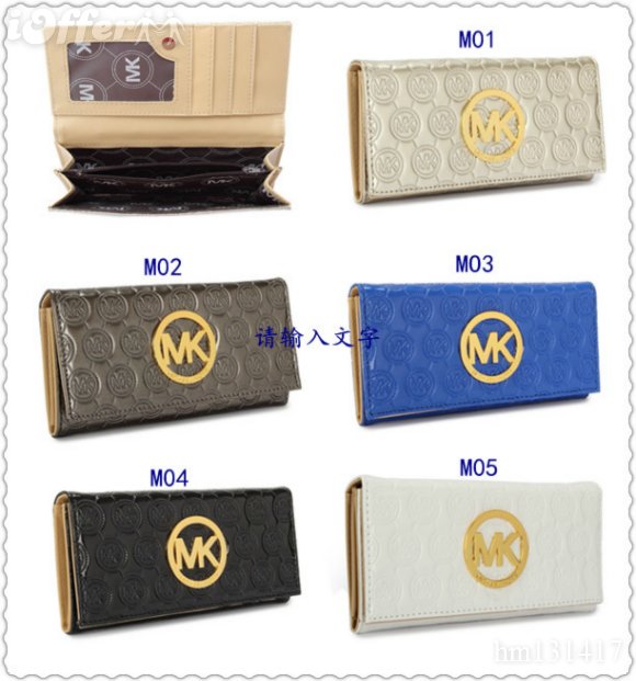 Michael Kors fashion wallet dual folding clasp MK bag