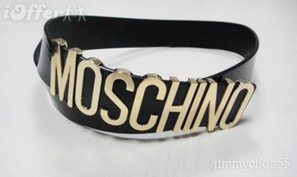 Moschino belts black patent leather women's belts