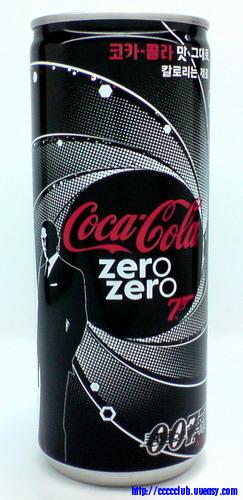 Korea coca cola zero 007 can 250ml