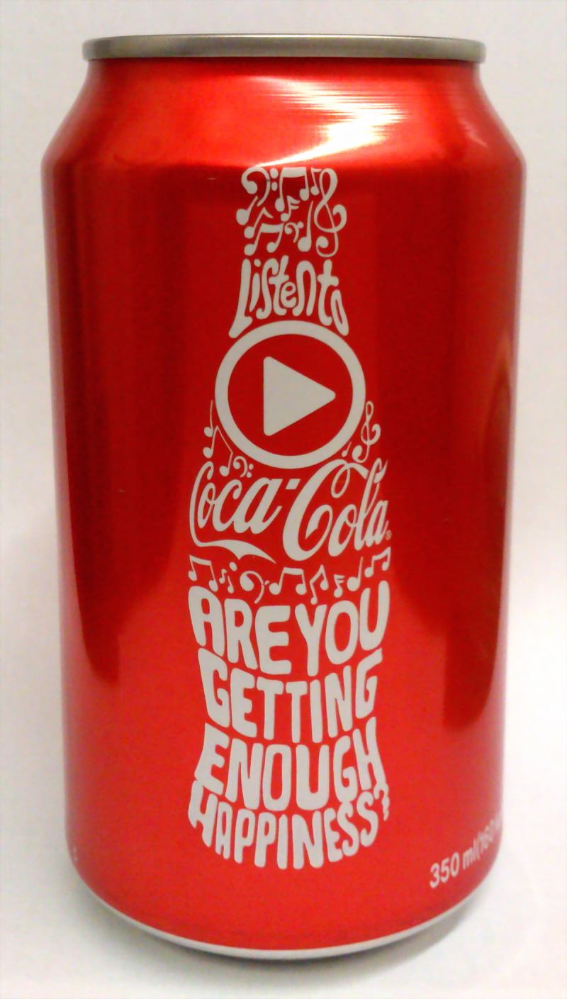 2012 Korea coca cola music can 355ml