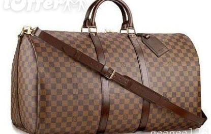 Louis Vuitton brown damier duffle luggage travel bag