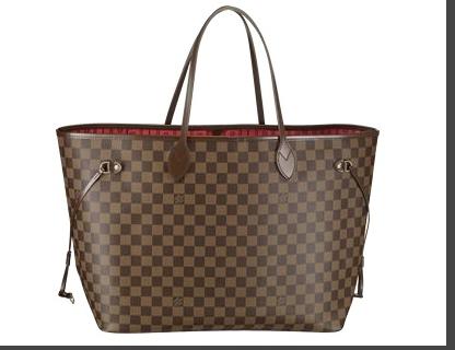 Louis Vuitton Azur damier neverfull GM tote bag handbag