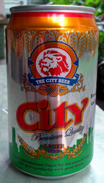 2011 Cambodia CITY beer can