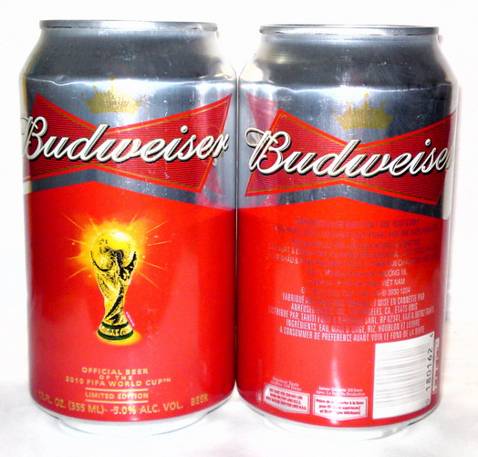 vietnam 2010 budweise world cup beer can