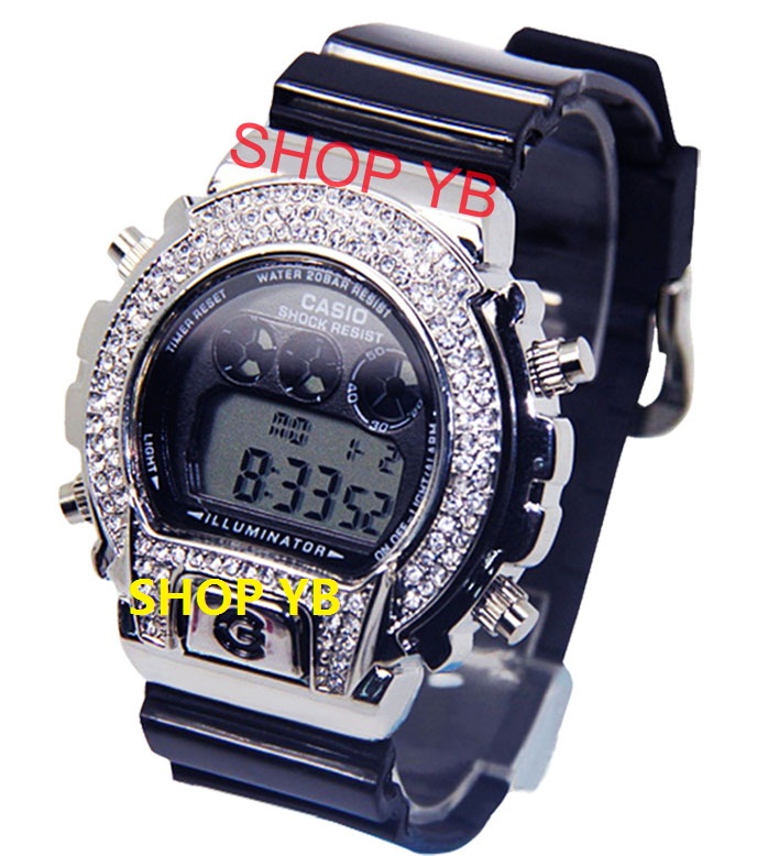 g-shock diamond watch hip hop fashion sport ditital watch casio diamond 6900