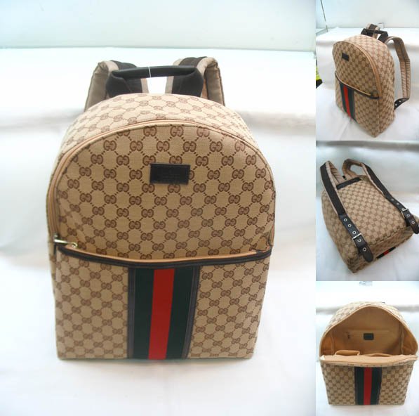 Men's Gucci backpack Black Casual Backpack hip hop fashion bag