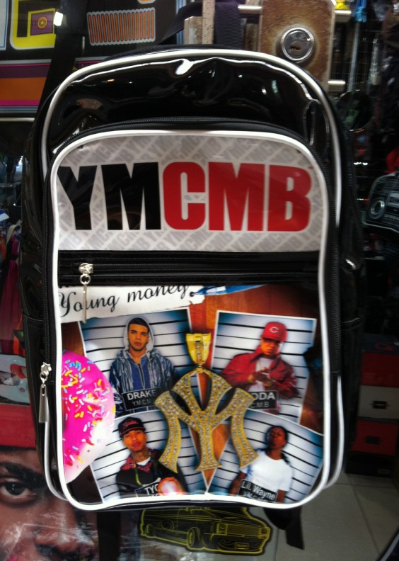 YMCMB hip hop backpack lil wanyne bag shool bags free shipping