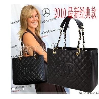 Chanel black Chain coach handbag k