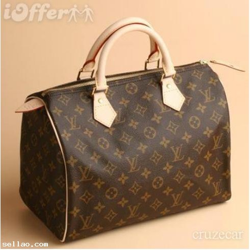 Louis Vuitton handbag speedy 30 with lock and key