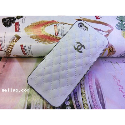Luxury Chanel Leather Hard PC Cases Covers For iPhone 5