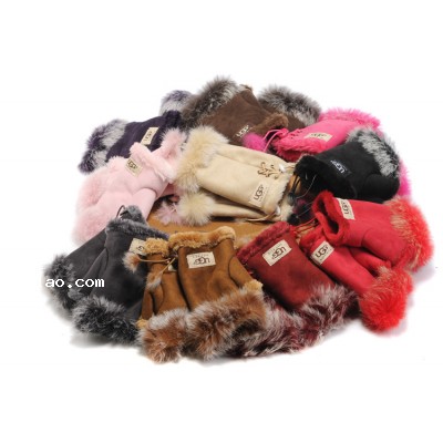 2012 New Fashion UGG Fox Fur Gloves HOT SALE