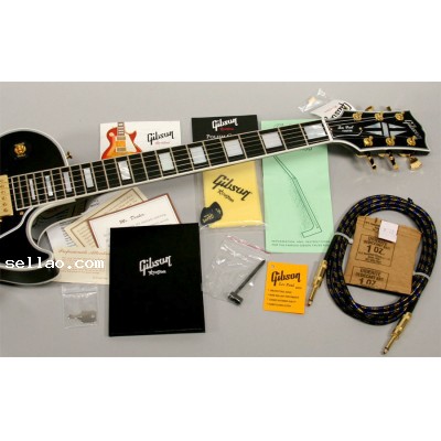 Cheap Gibson Custom Shop Les Paul Custom Ebony Guitar