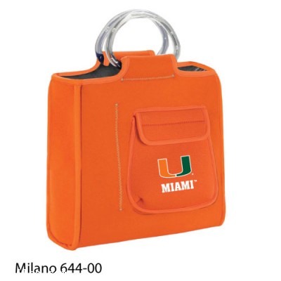 Orange University of Miami Printed Milano Tote