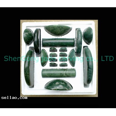 massage jade +20PCS/set+hot stone massage