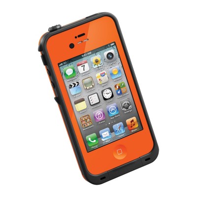New Orange LifeProof For Iphone 4/4S Waterproof Shockproof Dirtproof Case