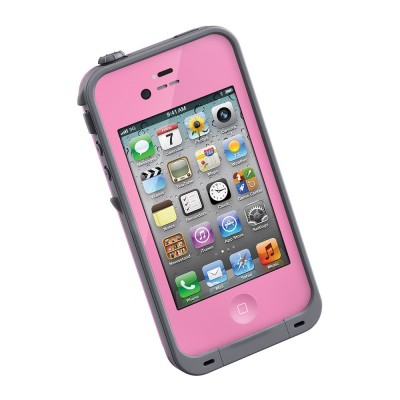 New Pink LifeProof For Iphone 4/4S Waterproof Shockproof Dirtproof Case