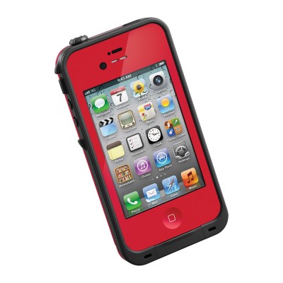 New Red LifeProof For Iphone 4/4S Waterproof Shockproof Dirtproof Case