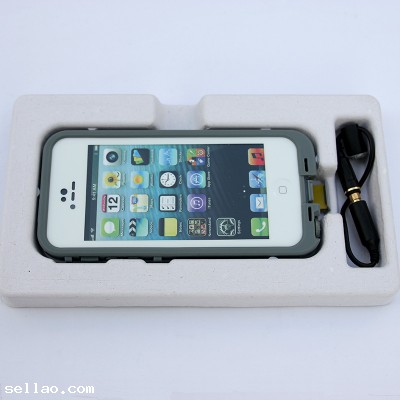 New White LifeProof For Iphone 5 Waterproof Shockproof Dirtproof Case