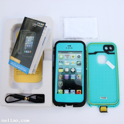 New Teal LifeProof For Iphone 5 Waterproof Shockproof Dirtproof Case