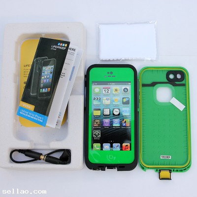 New Green LifeProof For Iphone 5 Waterproof Shockproof Dirtproof Case