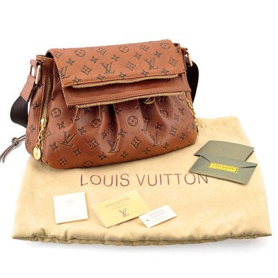 New Louis Vuitton Cow Leather Brown Handbag bag