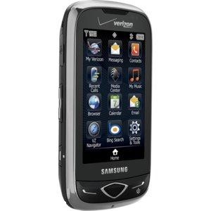 USED Samsung u370 Reality Black Verizon TEXTING CAMERA GPS TOUCH PHONE