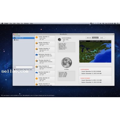 MenuWeather v4.2.5 for MacOS X