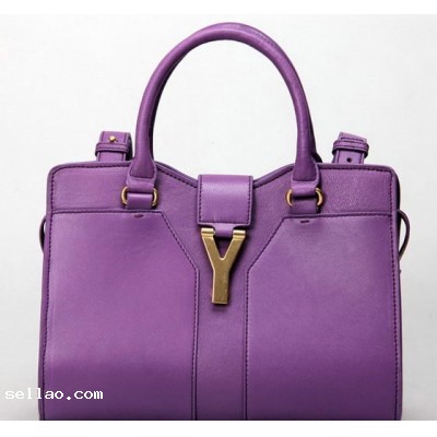 Yves Saint Laurent Small Clafskin Cabas Chyc Bag YSL2030S Purple