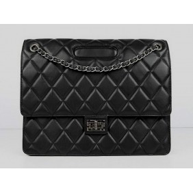 Chanel Fall Winter 2012 Classic Original Leather Maxi Flap Bag A66740 Black