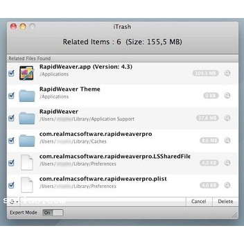 OSXBytes iTrash 1.9.4 for MacOSX