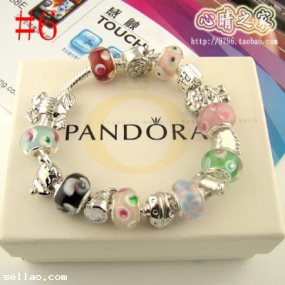 Sale New Silver Pandora Bracelet Retro Bracelet Women Bracelet #06- #10