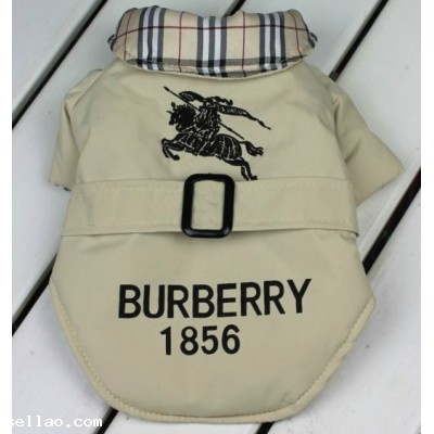 fashion BURBERRY  dog coat clothes pet clothing
