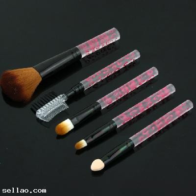 New New Makeup Cosmetic Brush Kit 5 pcs Set Cosmetic Tool Eyebrow Lip Face