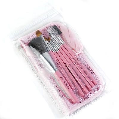 New Sweet Pink 7 PCS New Pro Makeup Brush Set Eyeshadow Powder Cosmetic Tool Kit With Case