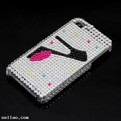 Rhinestone Bling HARD BACK CASE Cover for iPhone 4G 4 New