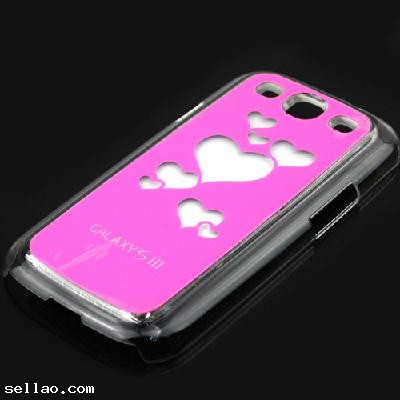 New Trendy Hearts Flasher LED Color Changed Protector Case for Samsung Galaxy S3 i9300