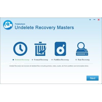 Potatoshare Undelete Recovery Masters 5.0.0.1