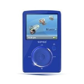 SanDisk Sansa Fuze 4 GB Video MP3 Player (Blue) Windows