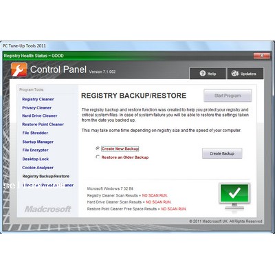 Madcrosoft PC TuneUp Tools 2013 8.0.046