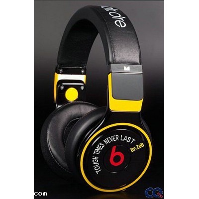 beats by dr dre Studio pro Headphones Yellow + black