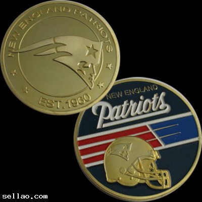 NFL New England Patriots 24K GP coin